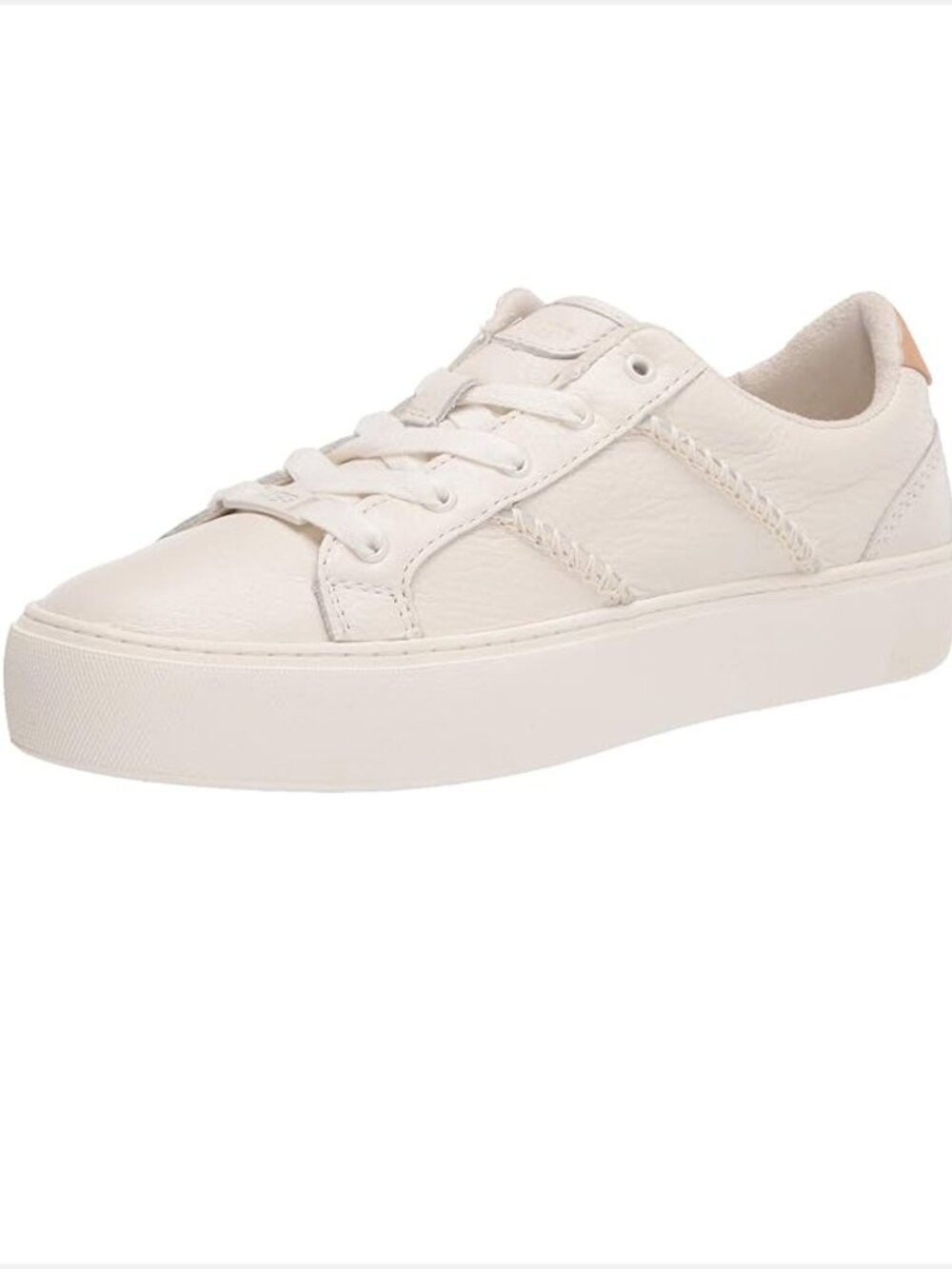 UGG Dinale White Pebbled Leather Sneakers Women US 8.5